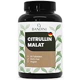 Bandini® L-CITRULLIN MALAT | 3000mg hochdosiertes Citrullin 2:1 (1000mg) | pflanzlich fermentiertes L-Citrulline Malate | Pre-Workout, Vegan, 3 Tabletten/Tag für 1 Monat | 90 Tabletten