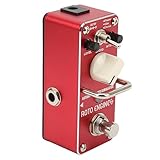Speaker Simulator Speaker Simulator Pedal, Gitarreneffektpedal Pedal Metall Rote Gitarren Effektpedale mit 3 Effektmodi