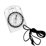 Kompass – Navigationskompass | Pfadfinder-Kompass | Wanderkompass | Orientierungskompass | Outdoor-Navigationswerkzeug | 360 Grad drehbare Lünette Kompass für Rucksackreisen, Wandern, Camping, Jagd,
