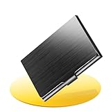 Dimiff Visitenkartenetui 1stk, Schwarzer Edelstahl Visitenkarten Etui, Ultradünner Business Card Case, Ein Gesellschaftliches Must-Have für Männer und Frauen Etui Visitenkarten.