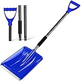 PLACHIDAY Schneeschaufel Ergonomisches Design Abnehmbares 4-in-1-Design kann in Zwei Verschiedene Längen geformt Werden Geeignet für Schnee-, Garten- und Campinganlässe