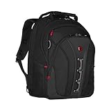 Wenger Legacy Laptop-Rucksack, Notebook bis 16 Zoll, 21 l, Damen Herren, Business Uni Schule Reisen, Schwarz/Grau, 600631