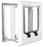 TRIXIE 4-Wege Freilauftür elektromagnetisch, 21,1 × 24,4 cm, weiß