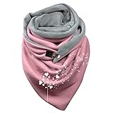 Schals & Tücher für Damen Trachtenschal Winterschal Flauschig Neueste Dicker Schal Halstuch Dreieck Fall Sale Dreieckstuch Winter Kuschelig Damenschal Bunt Einfarbig Weihnacht