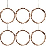 Kranzrahmen - 6-Teiliger - Und Garten-Weihnachts-Aufhänger Für Die Vordertür - 20 Zentimeter Kranzformen Für Bastelarbeiten,für Zuhause Feiertage Hochzeiten Partys Dekorationen Haustür Wand Schlafzimm