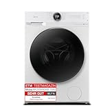 Midea MF200W80WB-14AS Waschmaschine/8KG /Energieeffizienzklasse A/Mengenautomatik/Steam Care/Nachlegefunktion / 1400 U/min/Zeitsparen - Turbo/nur 48 cm tief/APP-Steuerung, AquaStop, Weiß