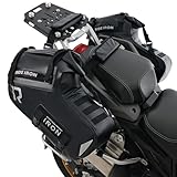 RIDEIRON Motorrad Seitentasche wasserdichte 28L (14L*2) Satteltasche Motorradtasche Gepäckrolle Hecktasche Reisetasche für Radfahren Camping Wassersport