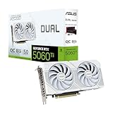 ASUS Dual GeForce RTX 5060 Ti 8GB GDDR7 White OC Edition Gaming Grafikkarte (Nvidia Blackwell FP4 und DLSS 4, 2,5-Slot, PCIE 5.0, 1x HDMI 2.1b, 3X DisplayPort 2.1b, Weiß, DUAL-RTX5060TI-O8G-WHITE)