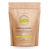 Klettenwurzelkraut Tee Bio 100g - reinstes Wolfskraut- ohne Zusätze - vegan - 100% Bio-Qualität - Abgefüllt und kontrolliert in Deutschland - Biotiva