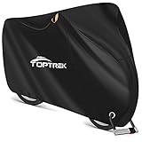 Toptrek Fahrradabdeckung 210D Dichtungskleber Oxford-Gewebe Wasserdicht Hochwertige Fahrradgarage Outdoor 200 x 110 x 70 cm Reißfestigkeit Sonnenschutz Fahrrad Schutzhülle mit Beutel