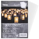 WINTEX Transparentpapier bedruckbar A4 135 Blatt 100g/m² - Transparentpapier weiß - Pergamentpapier zum Bedrucken - Architektenpapier bedruckbar - Pauspapier A4 - Tracing Paper