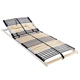 Gecheer Lattenrost Braun 90 x 190 cm Holz und Plastik, Lattenrost selbstmontage für Ehebett Teenagerzimmer Hotelbetten