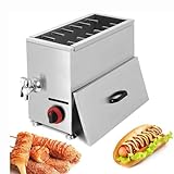 Kommerzielle Cheese Hot Dog Fritteuse Maschine mit präzisem Thermostat, ideal für Snackbars, Restaurants und den Heimgebrauch