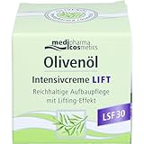 Olivenöl Intensivcreme Lift | Mit LSF 30 | Mit Lifting-Effekt | Von medipharma cosmetics | 50 ml