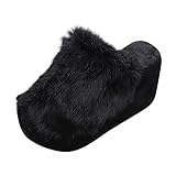 Generisch Damenhausschuhe Winter Slipper - Mode Schuhe Plattformen Lässige Damen Sandalen Damen Hausschuhe Toe Damenslipper
