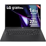 LG gram 17Z90T-G.AD88B Notebook, 43,2 cm (17 Zoll), WQXGA IPS, Intel Core Ultra7, 32 GB RAM, 1 TB SSD, 1.350 g, entspiegelt, Akku bis zu 20 Stunden, Windows 11, Schwarz