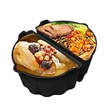 Schongarer-Einlagen, ovale Form, spülmaschinenfest, wiederverwendbarer Silikon-Trenner, für Gemüsesuppe, Huhn, Fisch, Garnelen, Kartoffeln, Tomaten, Familientreffen