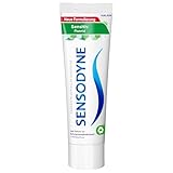 Sensodyne Sensitiv Fluorid Zahnpasta, 75ml, tägliche Zahncreme zum Schutz vor Karies, bei schmerzempfindlichen Zähnen