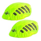 BTR fahrradhelm regenüberzug. Helm Cover x 2. Wasserdichter regenhaube fahrradhelm. Regenschutz für fahrradhelm. Gelb
