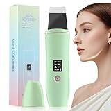 KUWUNG Skin Scrubber Ultraschallpeelinggerät Porenreiniger mit 4 Modi, Face Spatula Mitesserentferner, Ultraschallgerät für das Gesicht, Gesichtswaschspatel, Hautreiniger für Gesichtsreinigung Gerät