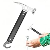 Camping Hammer, 22CM Multifunktionaler Aluminiumlegierung Mini tragbares Outdoor-Hammer, Campinghammer, Zelt Stake Remover mit Haken