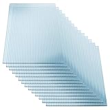 Vivodo Gewächshausplatten 5 Stk. | Hohlkammerplatten Doppelstegplatten 4mm | Platten für Gewächshaus | 605 x 1210 mm