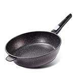 Fissman Antihaft-Stieltopf aus Aluminiumguss, abnehmbarer Bakelit-Griff, weiche Haptik, PFOA-frei, geeignet für alle Herde 24cm/9.4inch