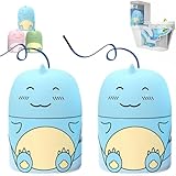 Generisch Toilettenreiniger, Hängende Toilettenreinigungsflasche, Freiwasch-toilettenreinigung, Langanhaltender Langzeitreiniger, Toilettenreiniger In Dinosaurierform (Blue)