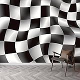 Fototapete Abstrakt 3D Effekt Vliestapete Geometrisches Gitter Foto Tapete Wohnzimmer Schlafzimmer Flur Wandtapete Motivtapeten Bildtapete Wand Deko 350x250 cm 1246a