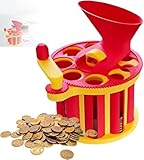 Handkurbel-münzsortierer, 3D-gedruckter Münzsortierer und-organisator, Münzzähl-sortierröhren, Sortiermaschine für Kinder und Zuhause