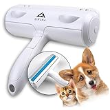 LINUMA® Tierhaarentferner Fusselrolle, Fusselroller Hundehaare Katzenhaare Wiederverwendbar, Fusselbürste Tierhaar, Sofa, Bett, Katze, Katzen, Lint Remover, Flusenentferner, Lint Roller, Kleiderbürste