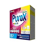 PUROX COLOR Waschpulver im Karton (7 Waschladungen) – Waschmittel für farbige Textilien, entfernt Flecken, umweltfreundlich, schutz vor Kalkablagerungen, 490 g