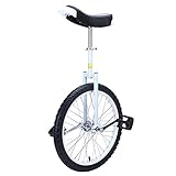 KLYDBMYT Trainer-Einrad für Kinder/Erwachsene, 16 Zoll, Kinder-Einräder für Jungen und Mädchen von 8–13 Jahren, perfektes Einrad für Anfänger, Outdoor-Sport-Fitness (Weiß 16)