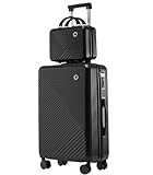 GOOPEEG Rollkoffer 24-Zoll-Koffer Mit Reisetasche, Leichter ABS-Koffer Mit Universalrädern Für Damen Und Herren Zeitloser(G)