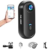 Baobylon Mini Action Cam WIFI,1080P Unterwasserkamera Wasserdicht bis 30M,Freihand-POVs,Überall Anbringbar,360° Helmkamera Motorrad Fahrrad Bodycam Körperkamera,Mini Kamera,Multifunctional Accessories