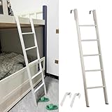 Etagenbettleiter für Kinder und Erwachsene, Metall, verstellbar, 114,3–180,3 cm, Trittleiter für Dachboden, Wohnmobil und Wohnheim, Anlegeleiter für Doppelbetten, platzsparendes Design, 150 cm