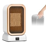 Journeyside Mini Keramik Heizlüfter, Tragbare Elektrisch Heizgeräte, 1000W Energiesparend Heizungslüfter, PTC Tragbare Heizlüfter klein, Überhitzungs- & Kippschutz, für Büro, Heim, Schlafsaal