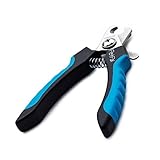 PetPäl Profi Krallenschere für Hunde & Katzen in Tiersalon Qualität - Krallenschneider, Krallenpflege für daheim - Klauen Pflege einfach & sicher für Zuhause durch den Abstandshalter - Safety Guard