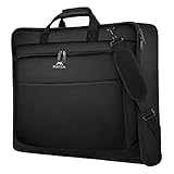 MATEIN Anzugtasche Herren, 40L Große Anzugtasche für Reise, Garment Bag bis zu 3 Anzüge für Business Reisen, Wasserdichte kleidersack anzug mit Schultergurt, Für Hemden, Jacken und Schuhe, Schwarz