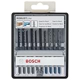 Bosch Accessories Professional 10tlg. Stichsägeblatt-Set Robust Line (Wood und Metal zum Sägen in Holz und Metall, Zubehör Stichsäge)