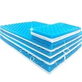 GSCLZ Blauer und weißer Filterschaum for Aquarien, Filterschwamm, Pad, Skimmer, Schwamm, Versorgung for Aquarien FüR Aquarium Fischbecken(50cmx11cmx2cm)