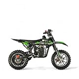 KXD 705 49ccm 4 Takt Leopard Dirtbike kinder Dirt Bike CrossBike Enduro DirtBike pocket 49cc Pitbike PocketBike Motocross Motorrad Motorbike Motorsport Pocket Vollcross Crossbike Grün