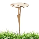 Genérico Klapptisch für Camping, Klapptisch, Outdoor, Campingausrüstung, tragbar, mit Flaschenhalter für Wandern, Garten, Grill
