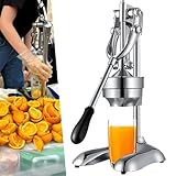 RSPPPJQ Handpresse-Zitronenpresse, Hochleistungs-Orangenpresse aus Edelstahl, professionelle Zitruspresse mit stabilem U-förmigem Sockel, kommerzielle Obstpresse mit separatem Design