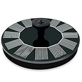 OFFSCH Wasserfontäne Solarbrunnen Teichbrunnen Schwimmbad Solarpumpe Wasserpumpen Tauchfähig Im Freien Solar-vogelbrunnen Solarteichpumpe Wasserbrunnen Für Pool-brunnen Feengarten Black