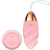 Vibro Ei mit Fernsteuerung 8.5cm ⌀3.5cm Silikon 10 Vibrationsarten USB Vibrator Klein Bullet Vibration für Frauen Vibrator G Punkt Egg Vibrator Landung Wasserdicht FOPS M77 (Rosa)