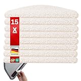 etm Original Stufenmatten Treppen-Teppich 15er Spar Set 20 Farben und 20 Modelle zur Auswahl (Creme, Halbrund 65 x 23,5 cm) Barcelona