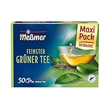 Meßmer Feinster Grüner Tee | 50 Teebeutel | Vegan | Glutenfrei | Laktosefrei | 50 Stück (1er Pack)
