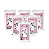 Pfotenliebe® Bio-Nassfutter für Katzen mit Qualitätsgarantie, Wildtöpfchen, 6 x 100g (Pouch), natürlich ohne Chemie, getreidefrei, hochverträglich, für jedes Alter geeignet