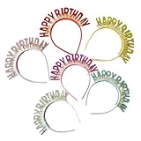 SHERCHPRY 6stücke Haarband Mit Glitzer Für Geburtstagsparty Dekoratives Stirnband Für Feier Glänzender Kopfschmuck Für Junge Mädchen Rutschfeste Stirnbänder Party-ausstatter Für Geburtstag